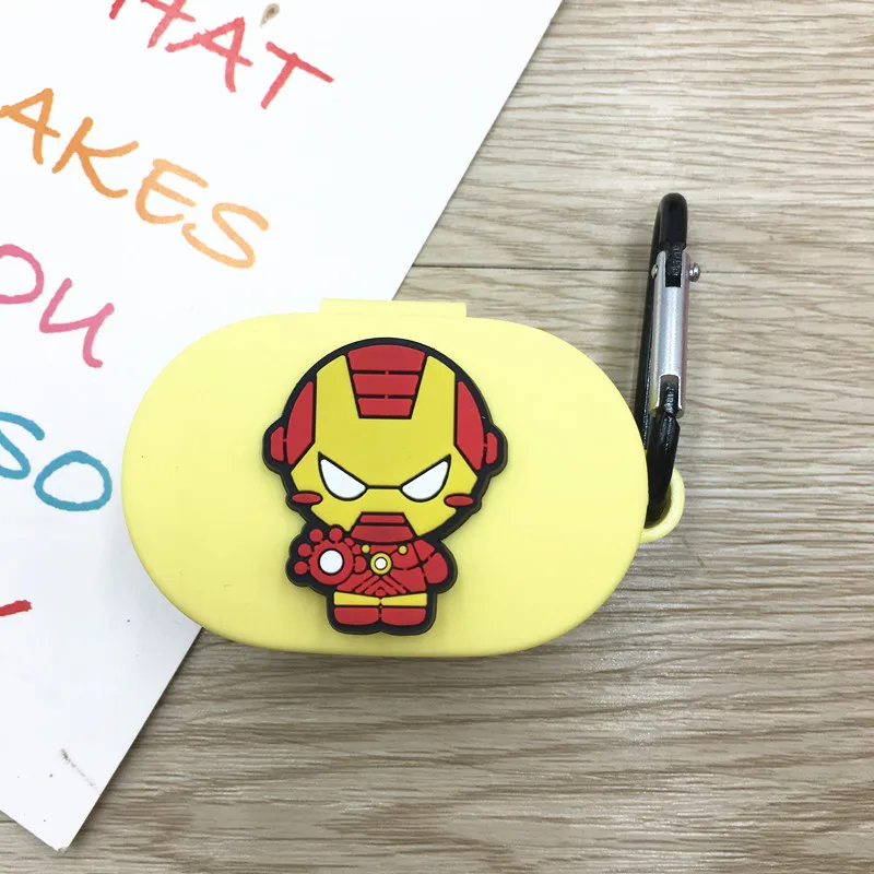 Мультяшный чехол для наушников с крючком для Xiaomi Redmi AirDots, новинка, чехол, беспроводной Bluetooth чехол для наушников, мягкий чехол из ТПУ - Цвет: 6