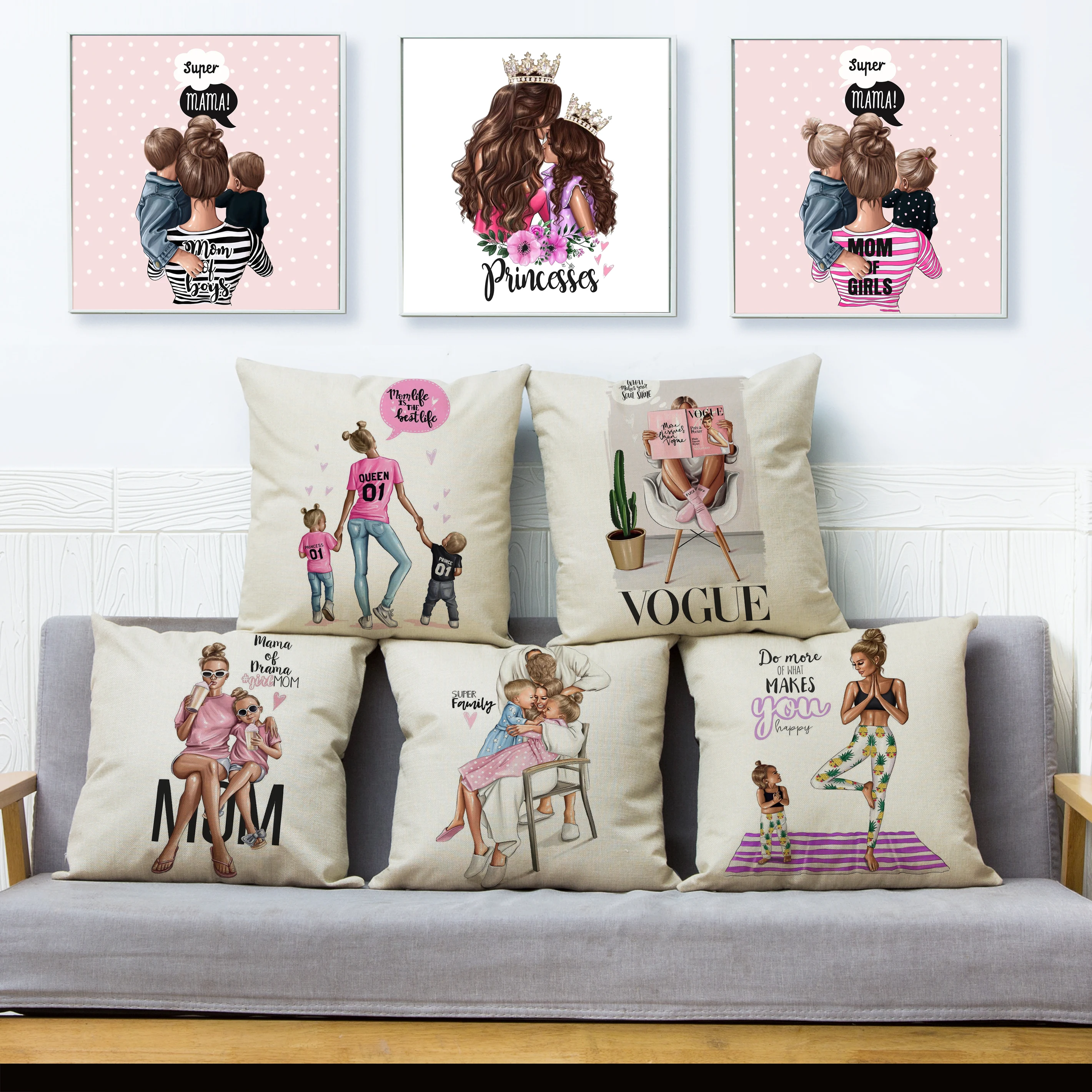 

45x45 см, льняная наволочка, модные милые детские наволочки для диванной подушки, кресла