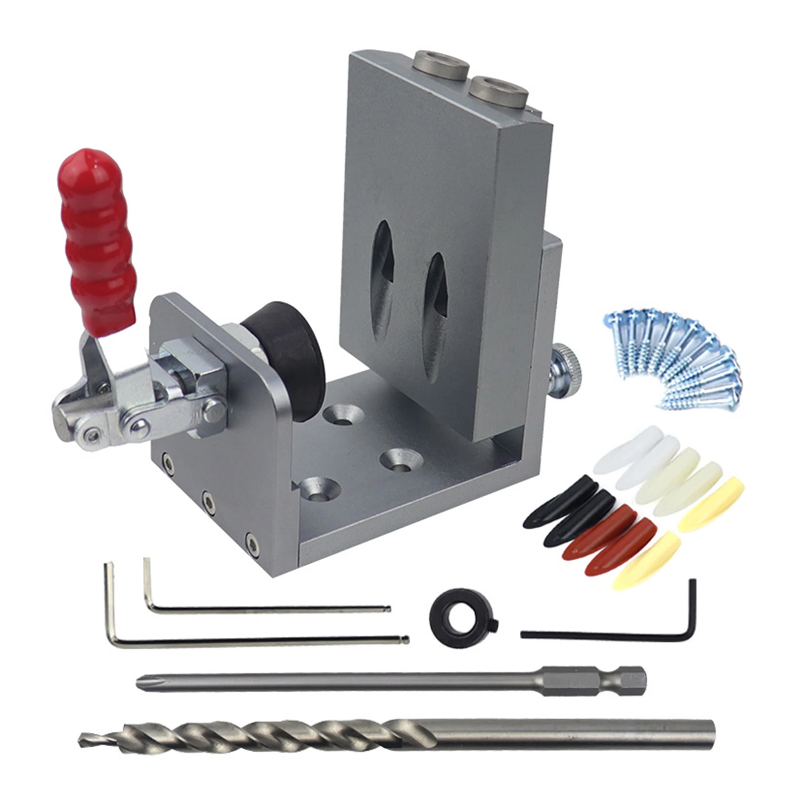 

Woodworking Centering Dowel Jig Punch Locator Metal Quick Inclined Centering Drill Guide Tools High Strength Hole Jig