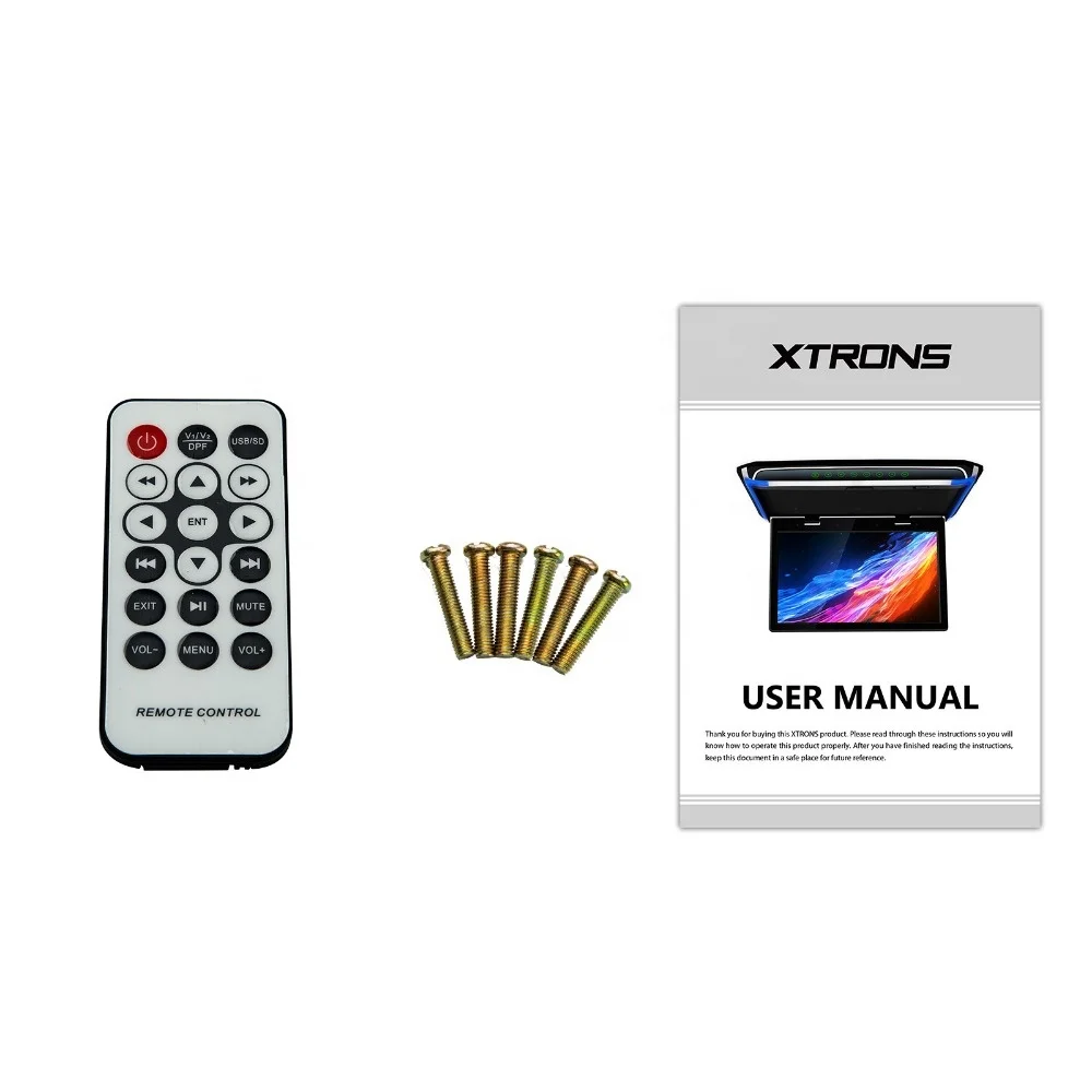 

XTRONS 17.3" Digital Screen 1920X1080 car tft lcd roof mounted monitor tv usb Support IR/FM, Car mp5 player