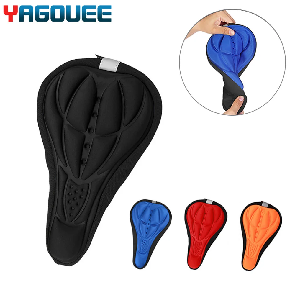 

Mountain Bike Saddle 3D Sponge Polymer Breathable Cushion Cover Cycling Seat for Bicycle Bike Thickened Soft Accessories Seat