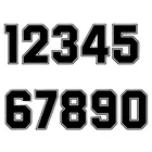 Ярлык с номером 0-9 наклейка на машину, мотоцикл, бампер, багажник, лэптоп, оконные наклейки, виниловые украшения для стайлинга автомобиля