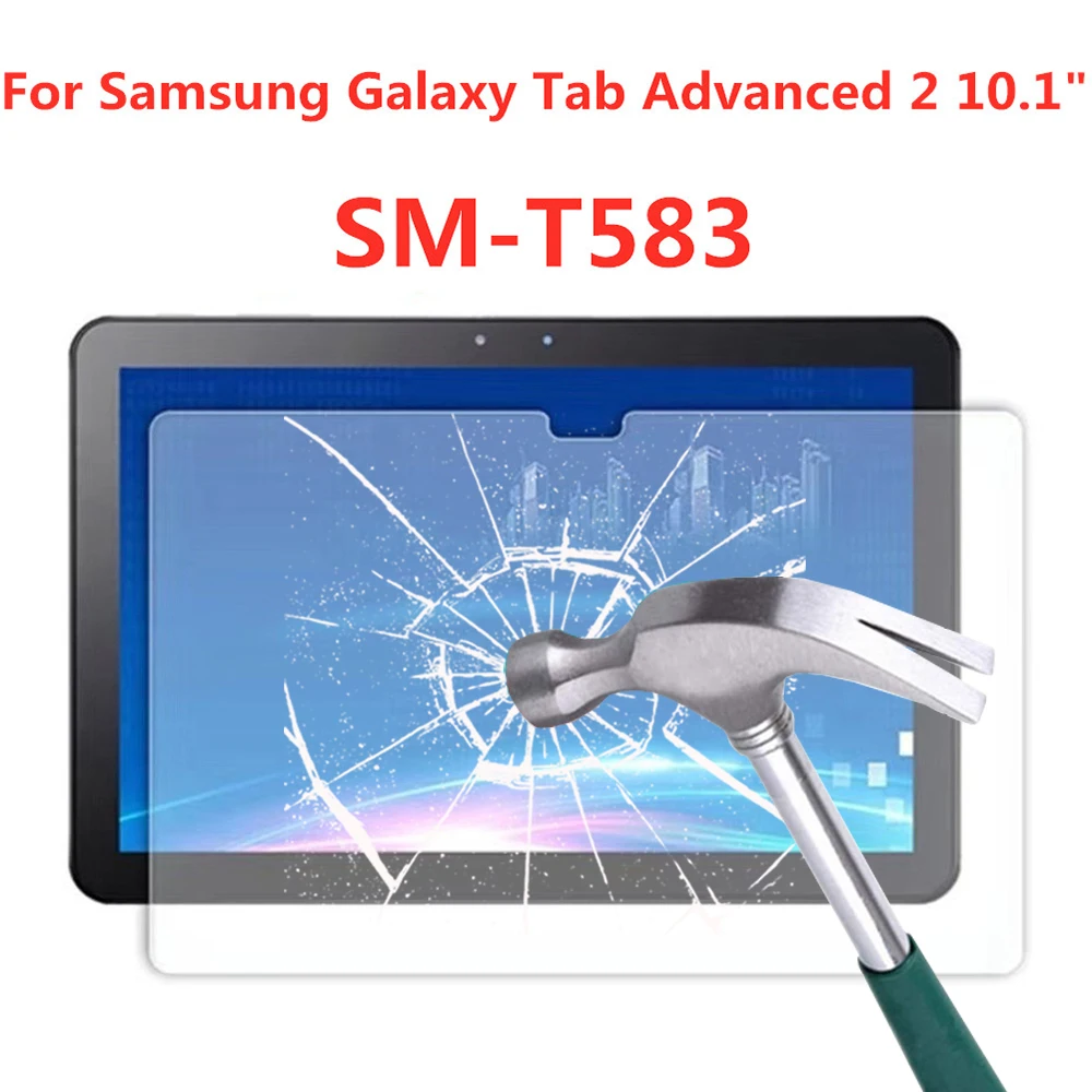 

9H Tempered Glass Screen Protector For Samsung Galaxy Tab Advanced 2 10.1 Inch SM-T583 Anti Fingerprint HD Clear Protective Film