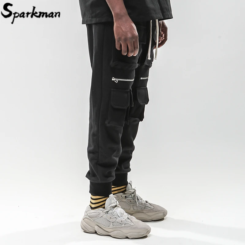 Мужские брюки карго на бедрах с несколькими карманами спортивные уличная одежда