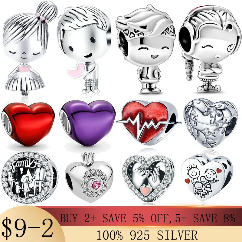 

New free shipping Best Friends Heart & Key family mom Dangle bead fit Original Pandora charms silver 925 bracelet Women Jewelry