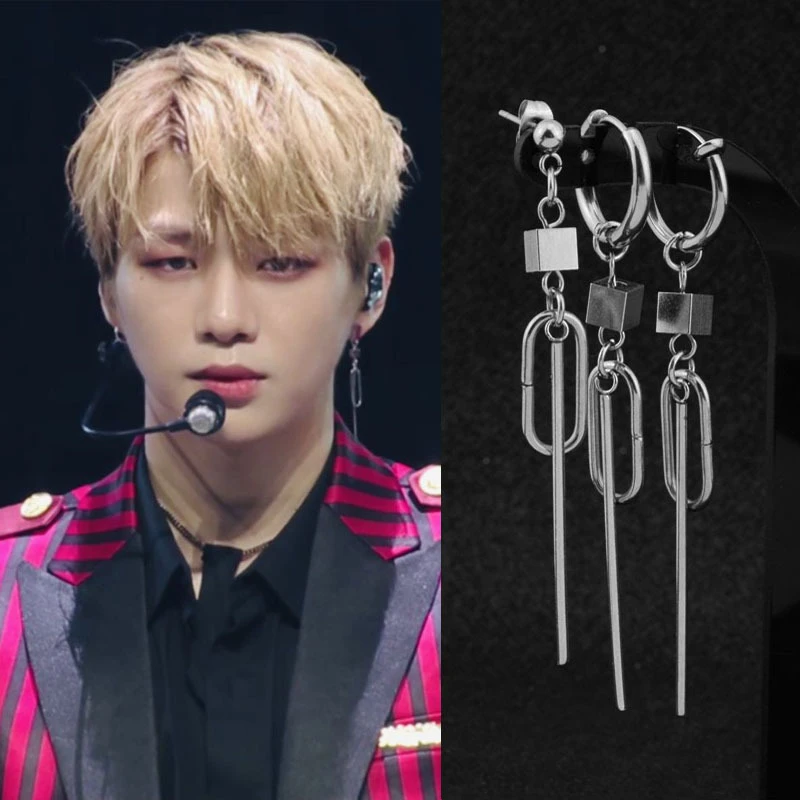 Женские одинарные конические Серьги-цепочки из нержавеющей стали 2020 корейские