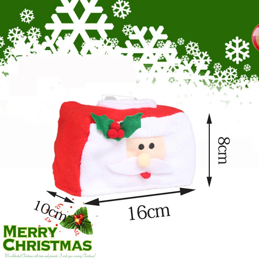 Рождественская тканевая коробка чехол сумки украшения для дома вечерние Санта