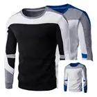 Свитшот отличный универсальный пуловер лоскутный пуловер Мужской свитшот для работы весенне-осенний Свитшот