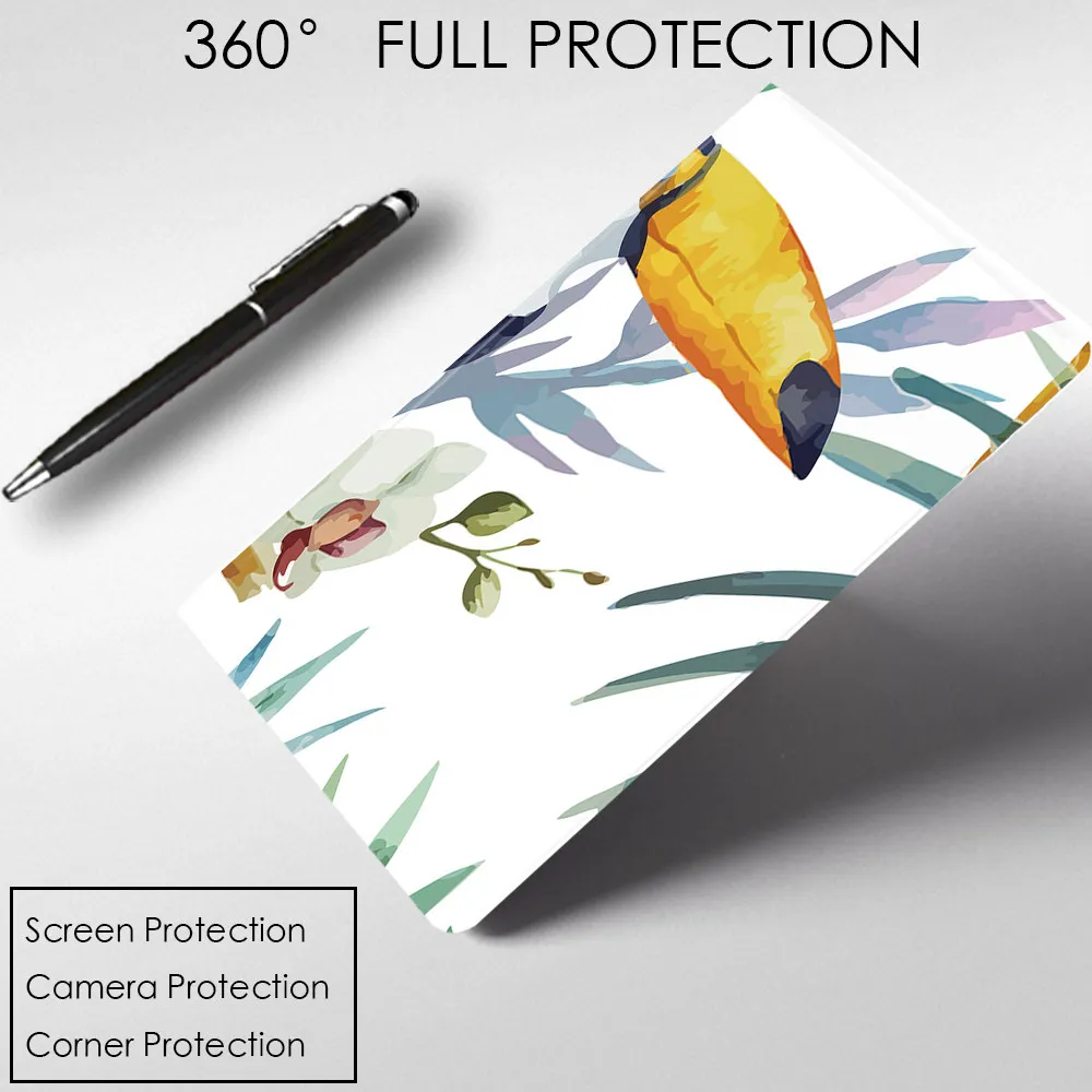 

Fashion Green Plants Flower PU Leather Stand Smart Case Cover For iPad Air 234 9.7" 2018 5678th 2019 2020 10.2" 10.5" PRO Mini45
