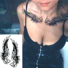 Водостойкая временная татуировка, наклейки с божественными крыльями ангела, флэш-тату, поддельные татуировки для девочек, женщин, леди 7