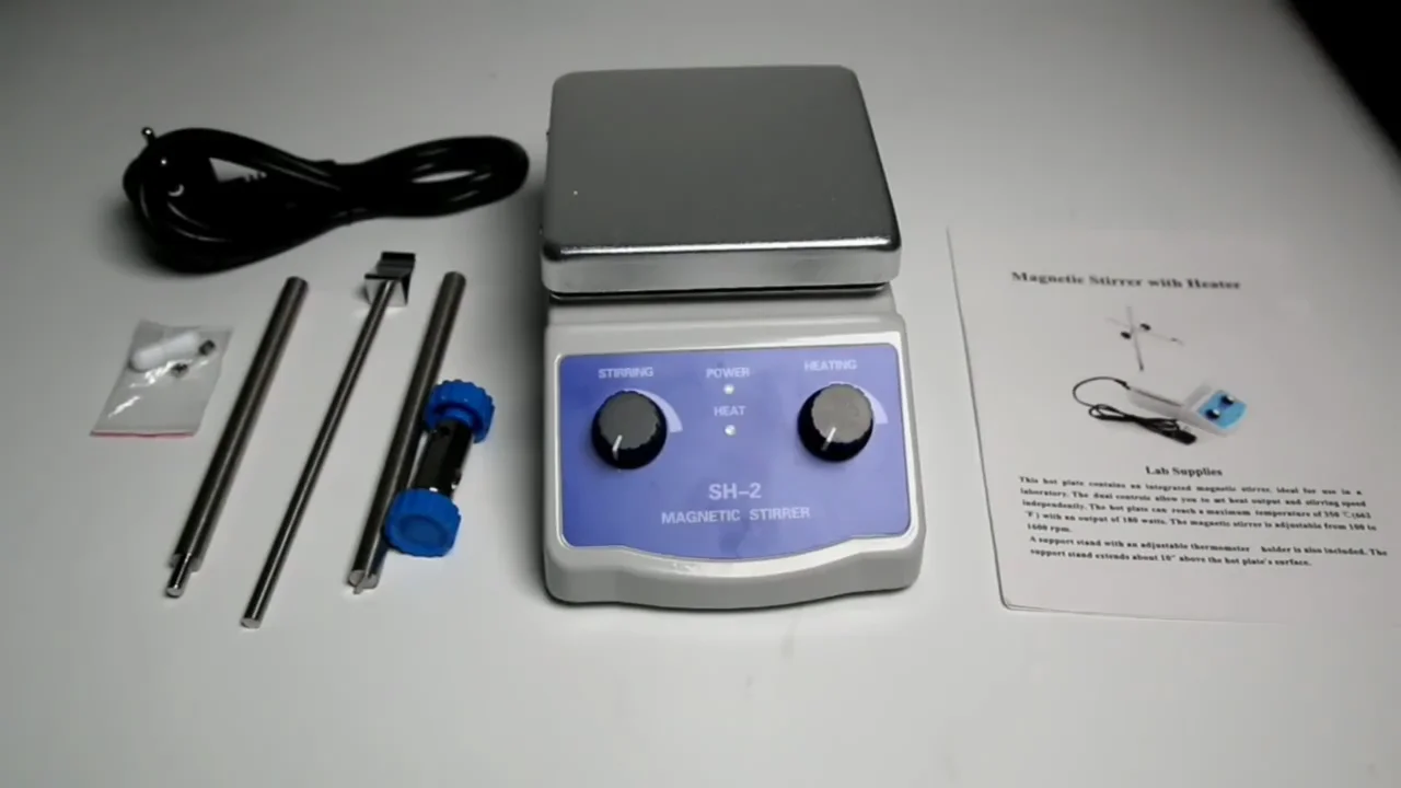 

1 inch Stir Bar for Laboratory Use + 2000ml Dual Control Hot Plate Magnetic Stirrer