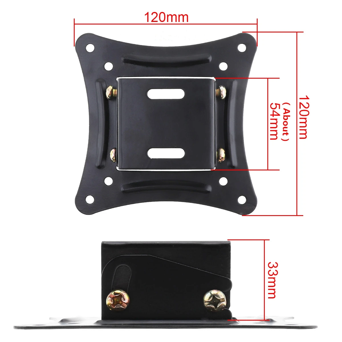 

1 Pc Universal TV Wall Mount Bracket Fixed Flat Panel TV Frame Support 15 Tilt Fit for 14-26 Inch LED Screens Monitors