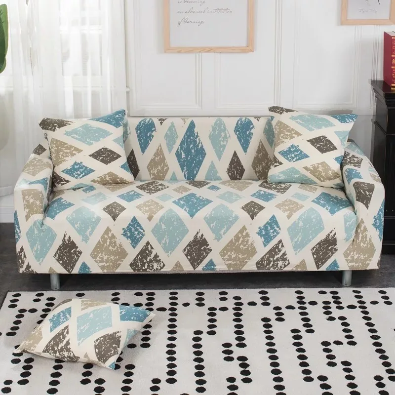 Modern Spandex Stretch Sofa Cover for Living Room Printed Couch Cover Slipcovers for 1/2/3/4-seater funda sofa housse de canap