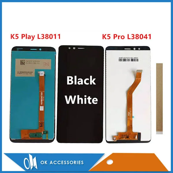 Pantalla LCD Original para Lenovo K5 Play L38011 / K5 Pro L38041, montaje de digitalizador con Sensor de cristal de pantalla t&aacute;ctil con cinta de herramientas-0