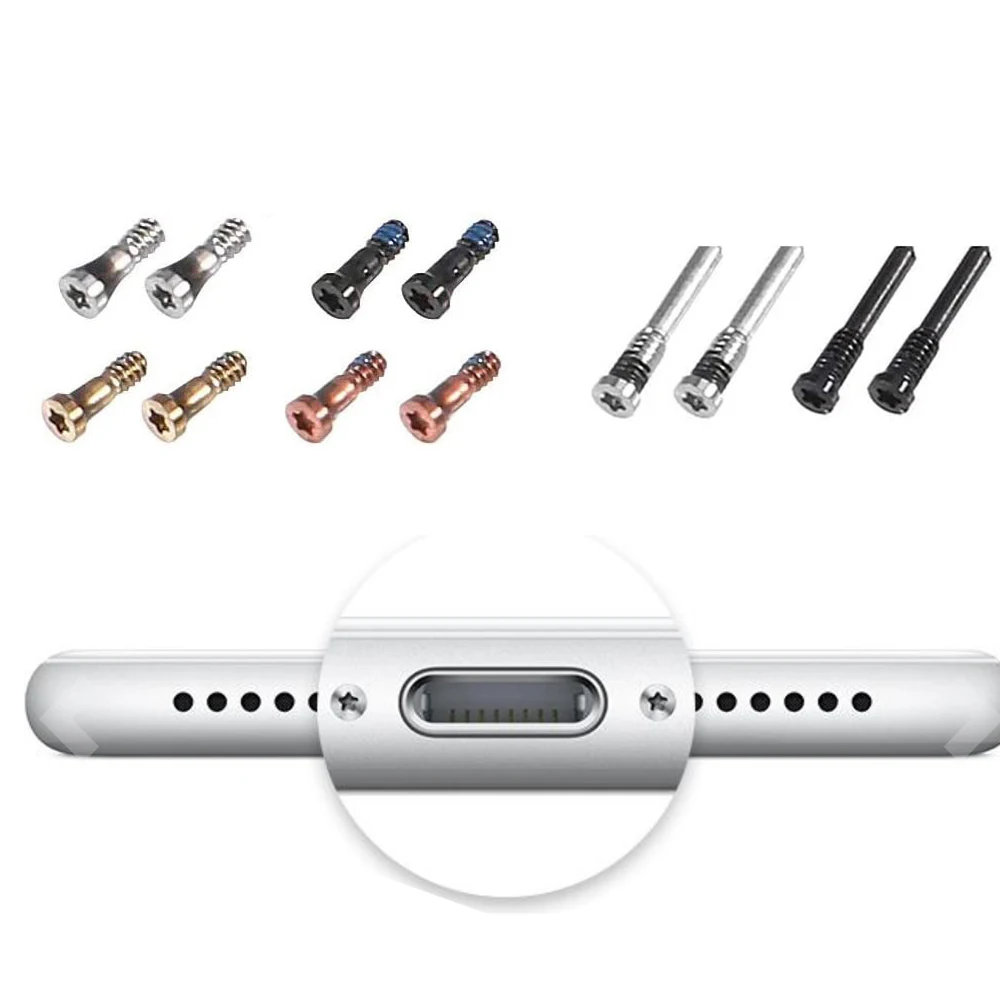 

10 PCS Bottom 5- Point Star Dock Screws for iPhone 5 5s 6 6Plus 6s 6sPlus 7 7Plus 8 Plus X