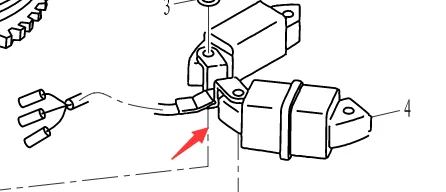 

Катушка зарядки для лодочного мотора F8-05090000W Parsun HDX, 4-тактный F8 F9.8 BW FW