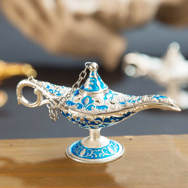 1 шт. 12 см Aladin лампа орнамент античный Aladin волшебная лампа Коллекционная Пасхальная лампа джинна сувенир для домашнего декора Детский Рождественский подарок