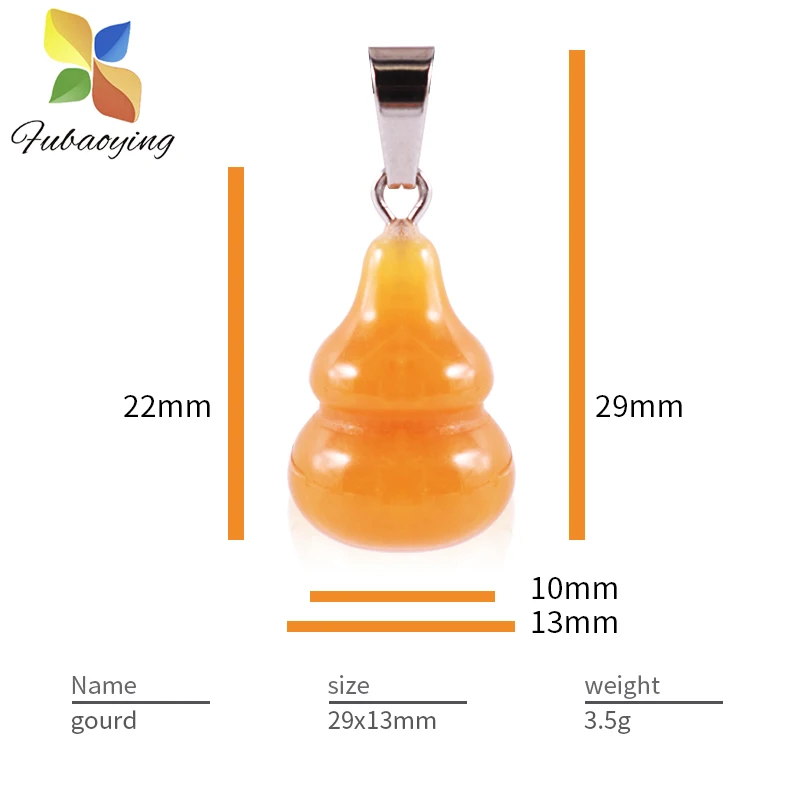 2021 трендовый натуральный камень завод тыква тыквы в форме Подвески 12 шт./партия