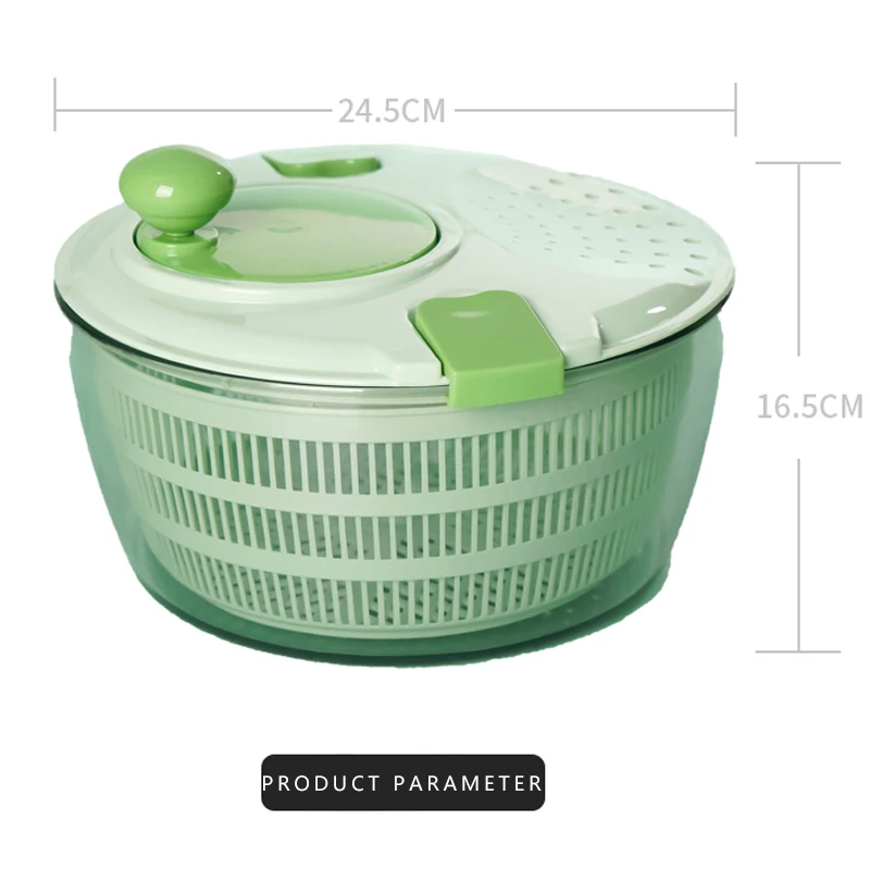 

Vegetable And Fruit Vegetable Drain Basket Dehydrator Multifunctional Household Dryer Basket Shake Plastic Kitchen Tool Spinner