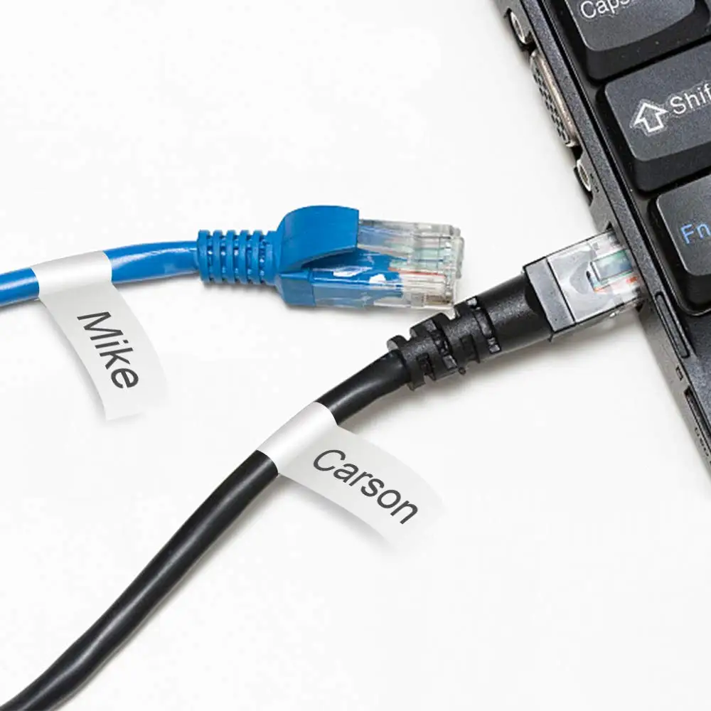 Совместимость для Dymo промышленный этикетка черная и белая 18488 тянущегося нейлона