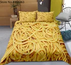 Комплект постельного белья с рисунком спагетти, 23 шт., итальянский комплект с двойной кроватью, евро постельное белье, двуспальный Королевский пододеяльник, новинка, пододеяльник
