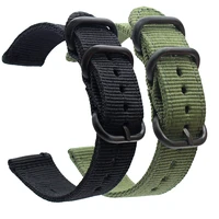 18mm 20mm 22mm 24mm nato watchband nylon strap canvas weaving ring buckle striped replacement bracelet accessories