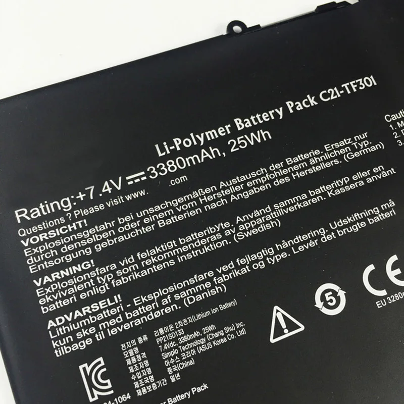 HanGreat C21-TF301 Новый аккумулятор для ноутбука ASUS Transformer Pad Infinity TF700 TF700T Tablet 2ICP4/95/97 7 4 V 25WH