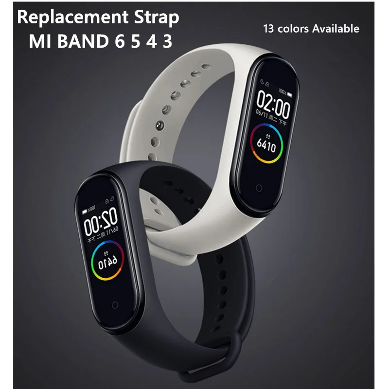 

Bracelet for Xiaomi Mi Band 6 5 4 3 Sport Strap watch Silicone wrist strap For xiaomi mi band 3 4 5 bracelet Miband 4 3 5 Strap