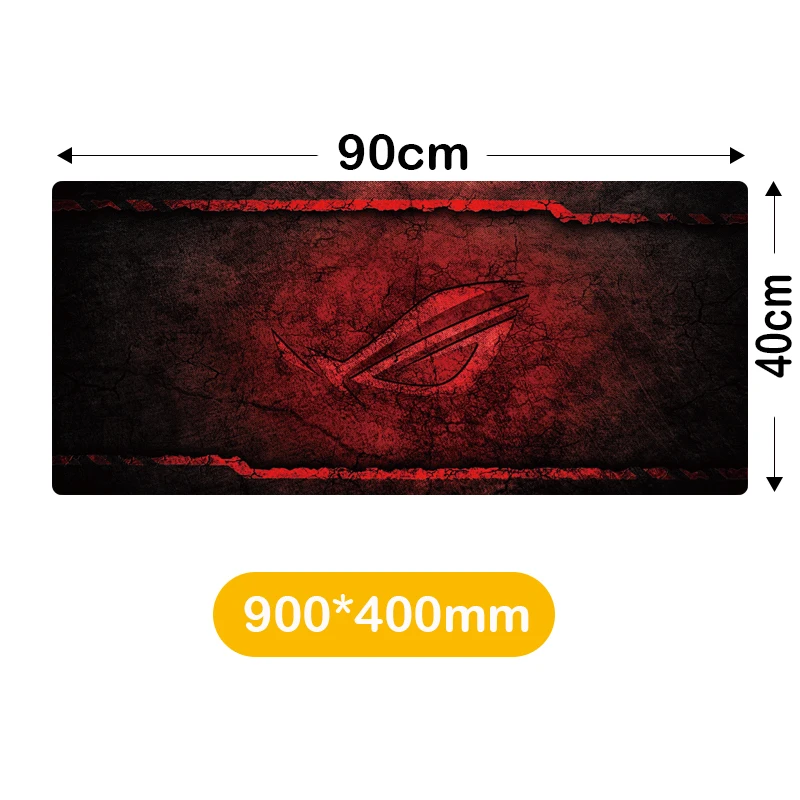 Игровой коврик для мыши Pbpad ASUS большой 90x40 с закругленными краями геймеров XXL Ruber