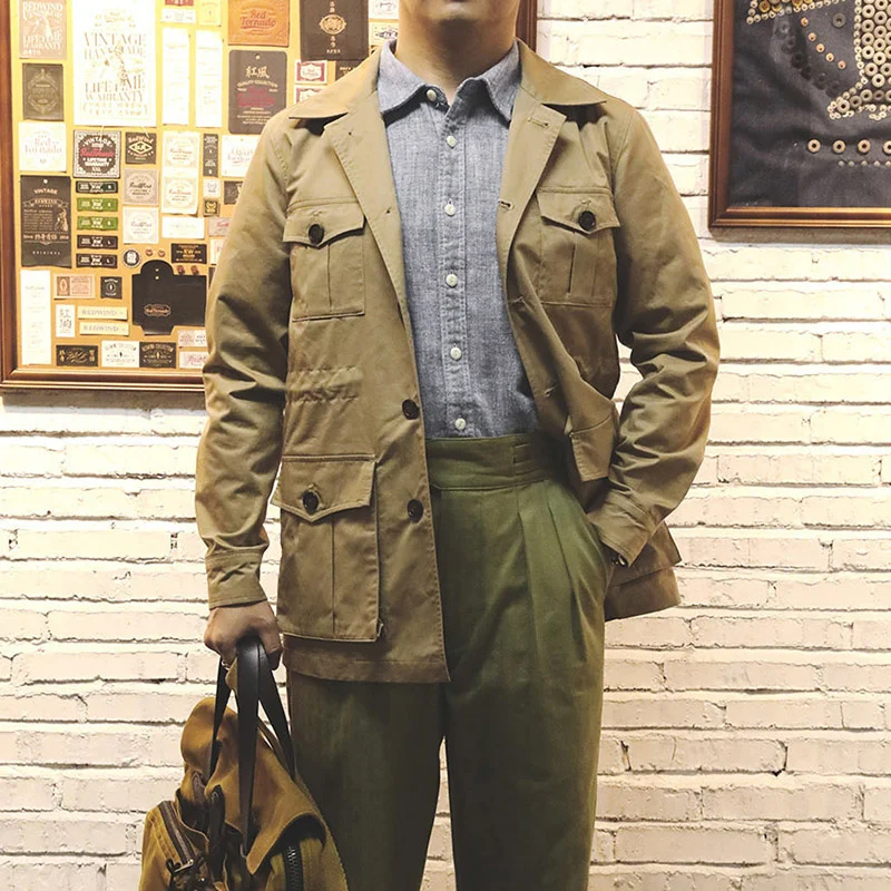 

Прочтите описание! Женская винтажная стильная куртка сафари из 100% хлопка