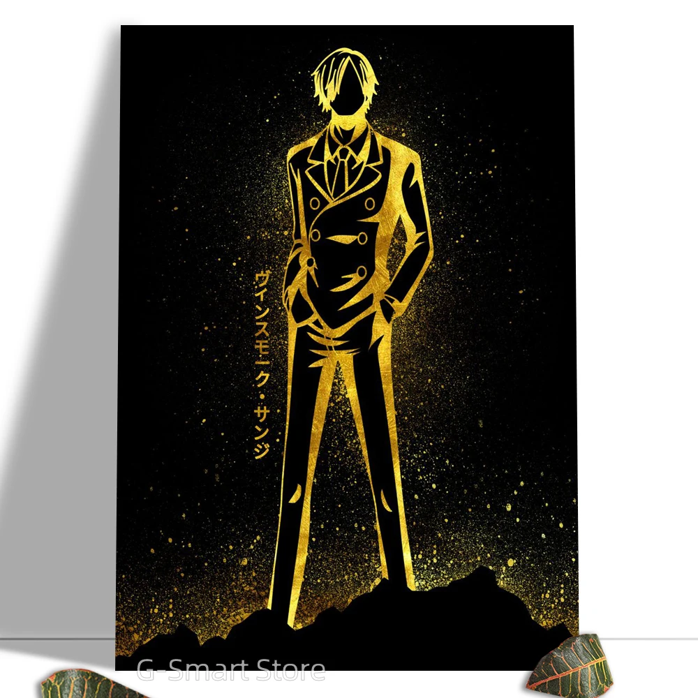 Классический аниме цельный плакат холст Sanji Бар Кафе Настенная Наклейка Интерьер