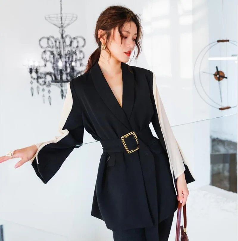 Женский блейзер весна и осень женские блейзеры новый стиль тонкий смешанные