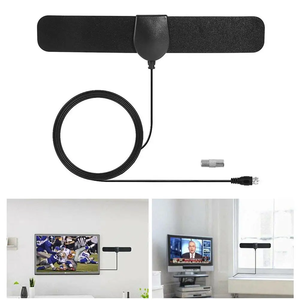 

50 Miles HDTV Indoor TV Antenna DVB-T2 ATSC 1080P Digital Amplifier High Gain Satellite Receiver Built-in Car Antenna