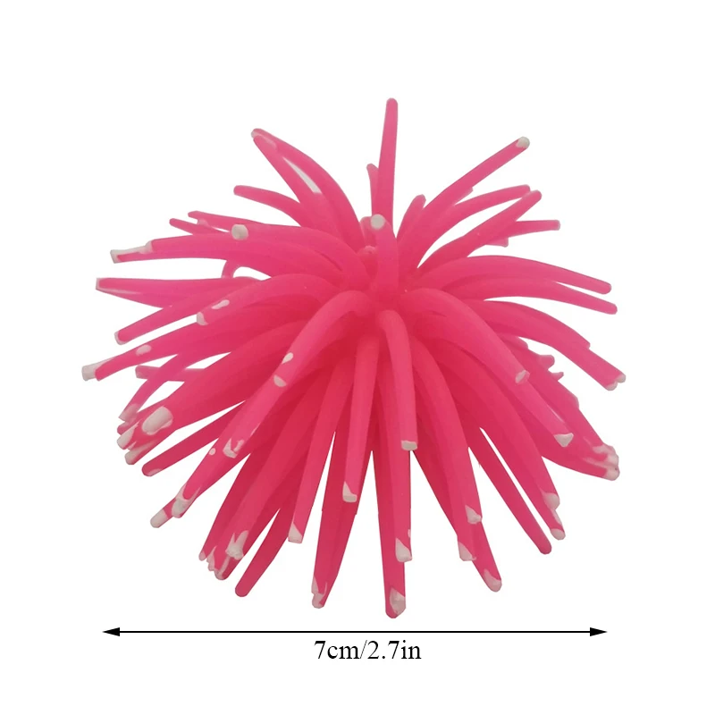 

Aquarium Artificial Coral Plant Jellyfishes Underwater Landscape TPR Simulated Sea Urchin Fish Tank Aquarium Decor Accessories