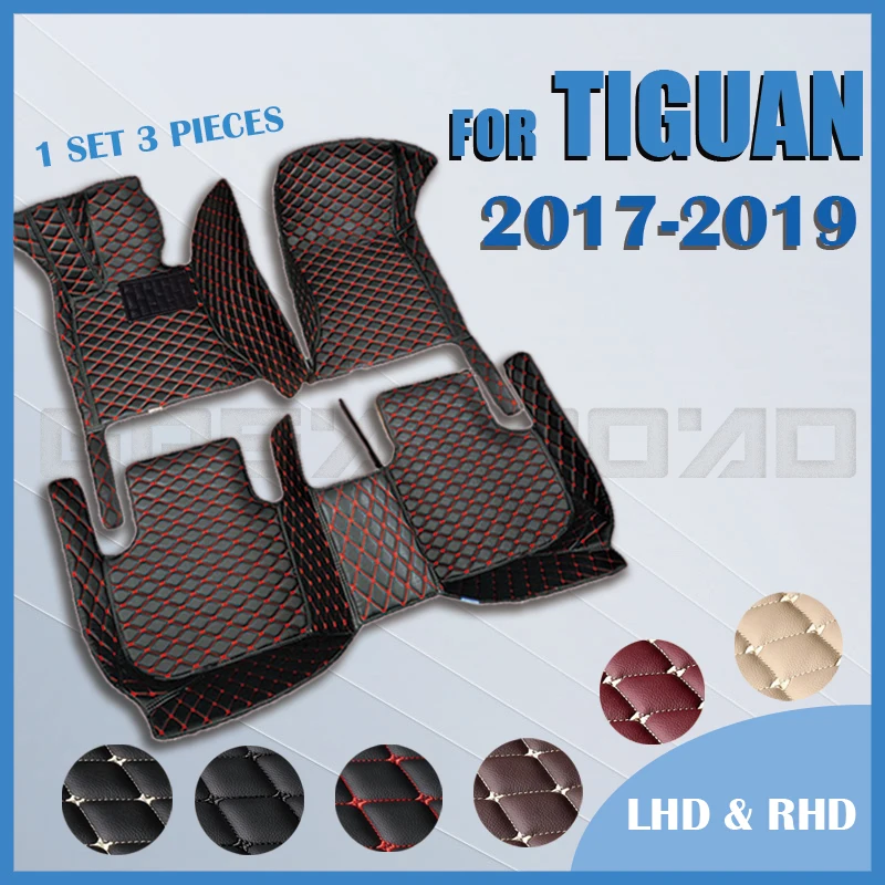 Автомобильные коврики для Volkswagen TIGUAN 2017 2018 2019 автомобильные накладки ног