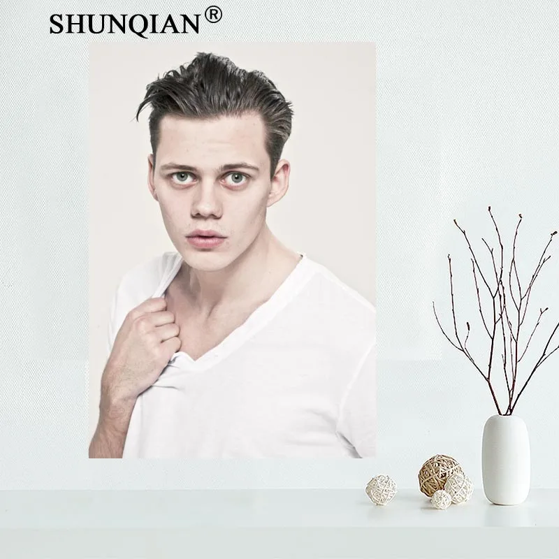 Пользовательский холст Настенный декор Билл скарсгард Красочный Плакат ткань