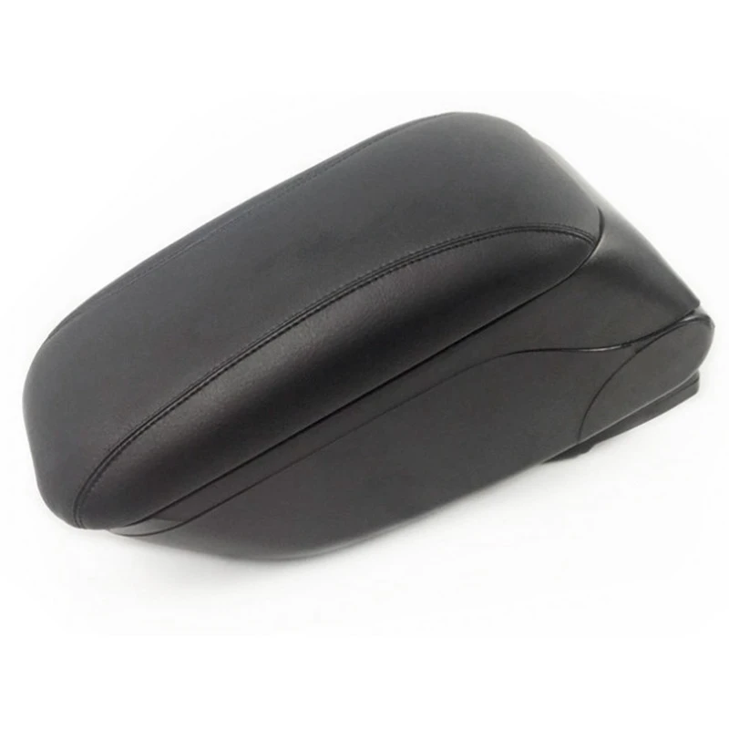 Универсальный черный кожаный подлокотник для хранения передняя центральная