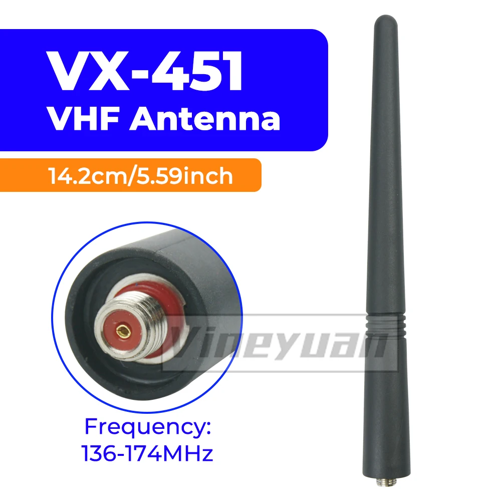 Vertex-antena de goma VX-451 / Motorola VX-451-DO-5, Radio bidireccional, VHF, 136-174 Mhz