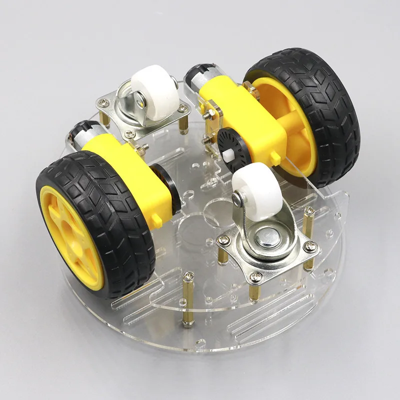 New Avoidance tracking Motor Smart Robot Car Chassis Kit Speed Encoder Battery Box 2WD Ultrasonic module For Arduino UNO R3 kit |
