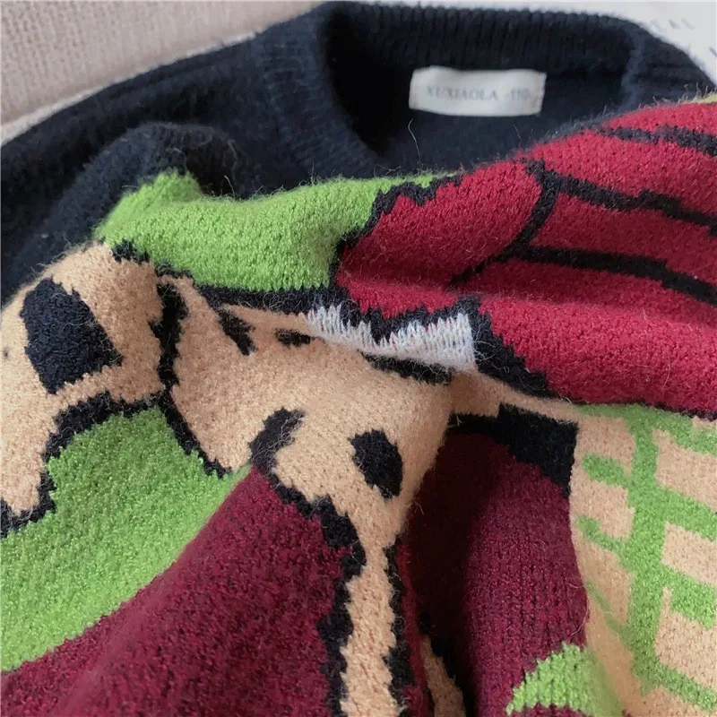 

Fashionable parent-child clothes Western-style Christmas thickened boy and girl prince walking dog pullover