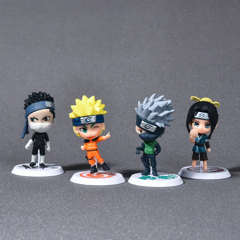 6 pcs/lot Mini Collectable Anime Naruto Action Figures Dolls Itachi Sasuke Gaara Model Figurine for Home Decoration Small Gift | Дом и сад