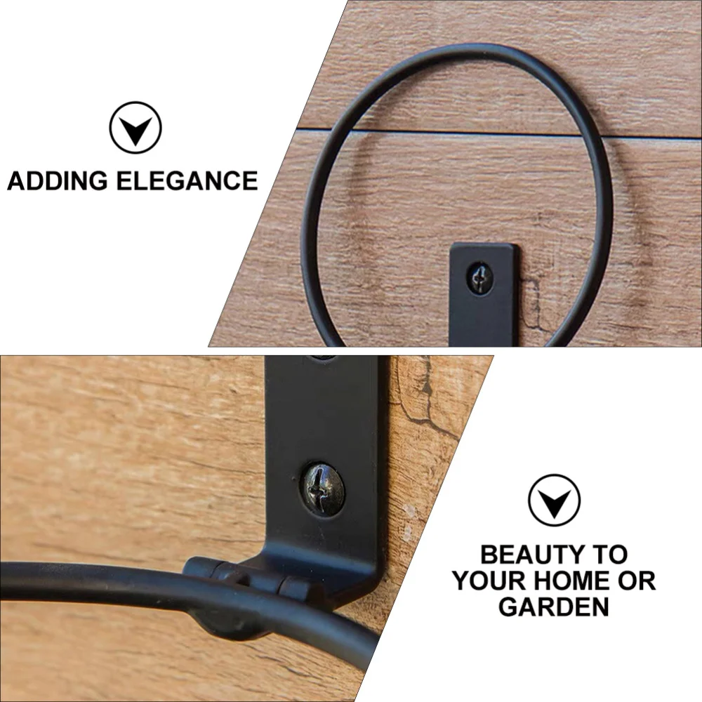 

2Pcs Wall Mount Pot Holder Planter Hanger Hook Ring Bracket for Balcony Garden