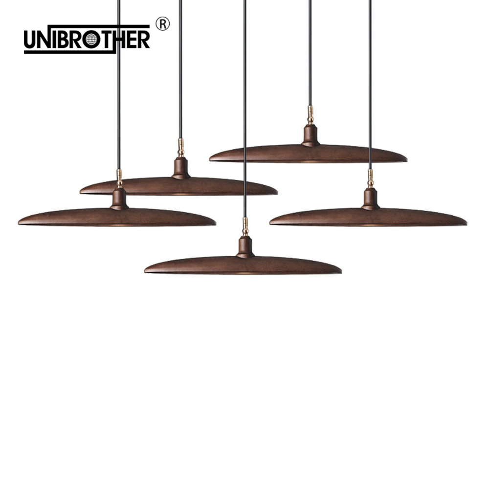 

Modern Pendant Lights Solid Wood hanging Lamp Simple Bar Restaurant Living Room Creative Personality Coffee Teahouse Lighting