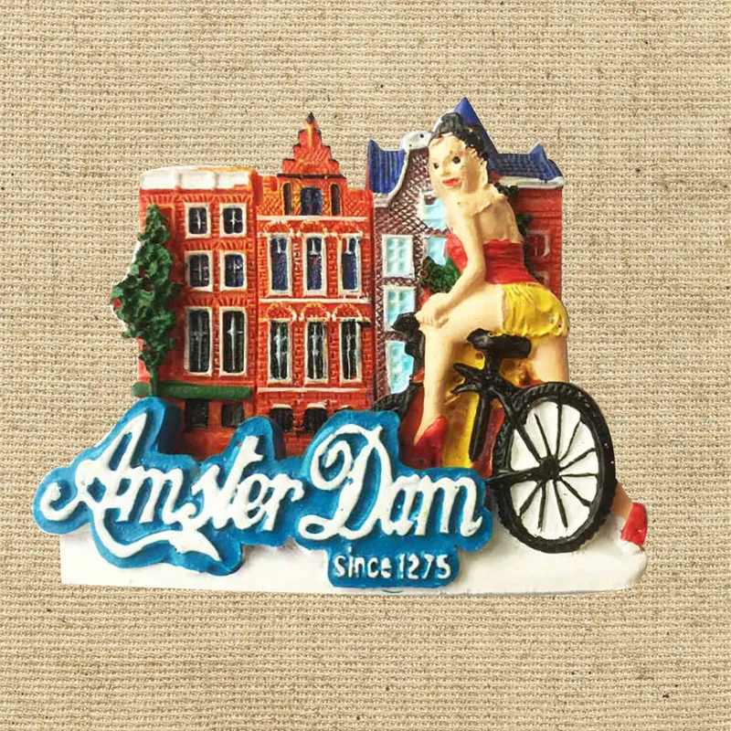 Личи Нидерланды Амстердам магнитная наклейка на холодильник известный ландшафт