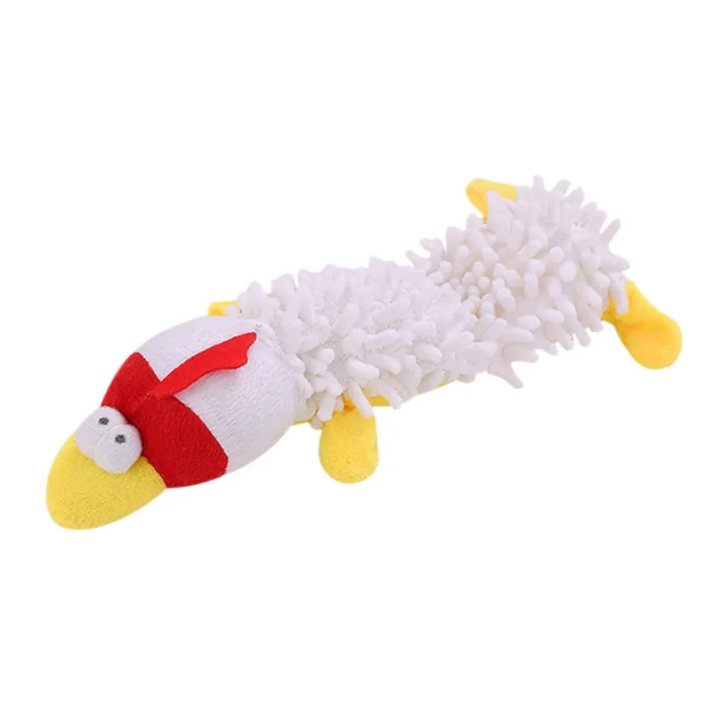 

Pet Squeaky Plush Animal Doll Toy Durable Bite-resistant Cord Velour Chew Toy