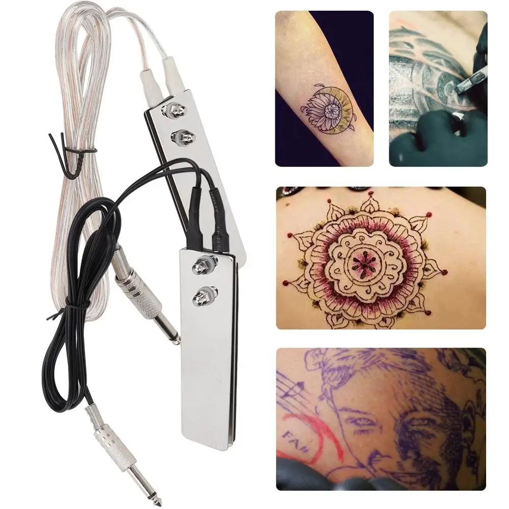 2 цвета плоская татуировка из нержавеющей стали ножная педаль переключатель