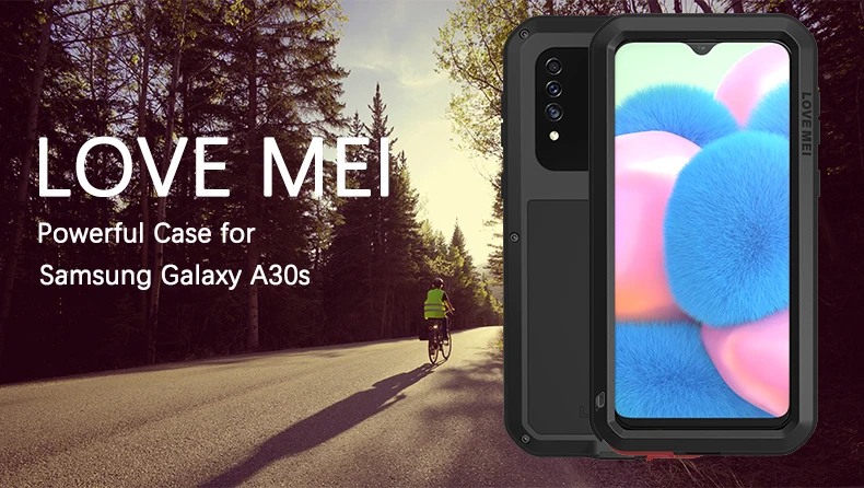 Для samsung Galaxy A5 чехол A20/A30/A30S/A50S/A70s/A320 чехол LOVE MEI ударопрочный грязеотталкивающий водостойкий металлический защитный чехол