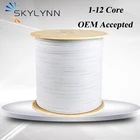 1 кмбарабан, 1-жильный одномодовый G652DG657A1G657A2, белая оболочка LSZH с оцинкованным Seel-проводом, FTTH волоконно-оптический кабель