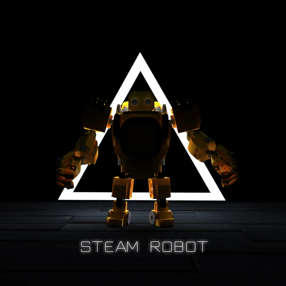 Конструктор MOC Steam робот-бойцер игра кирпич крючок машина Blitzcranks-модель альянса