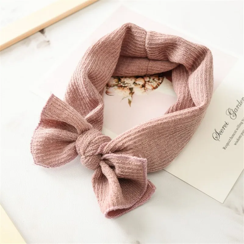 Вязаная Зимняя теплая Теплая повязка для ушей Рождественская на голову девочек